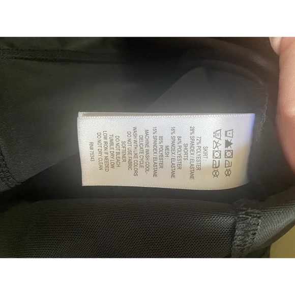 NWT Tommy Bahama BLACK Skort Skirt XS Mesh Ruffle Bottom Golf Tennis Pickle ball - Picture 7 of 8